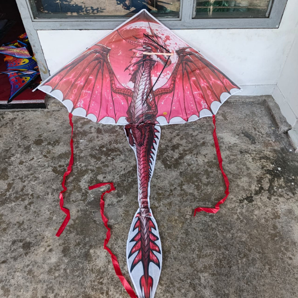 Layangan Pantai NAGA Layangan parasut NAGA PHOENIX (Merah)