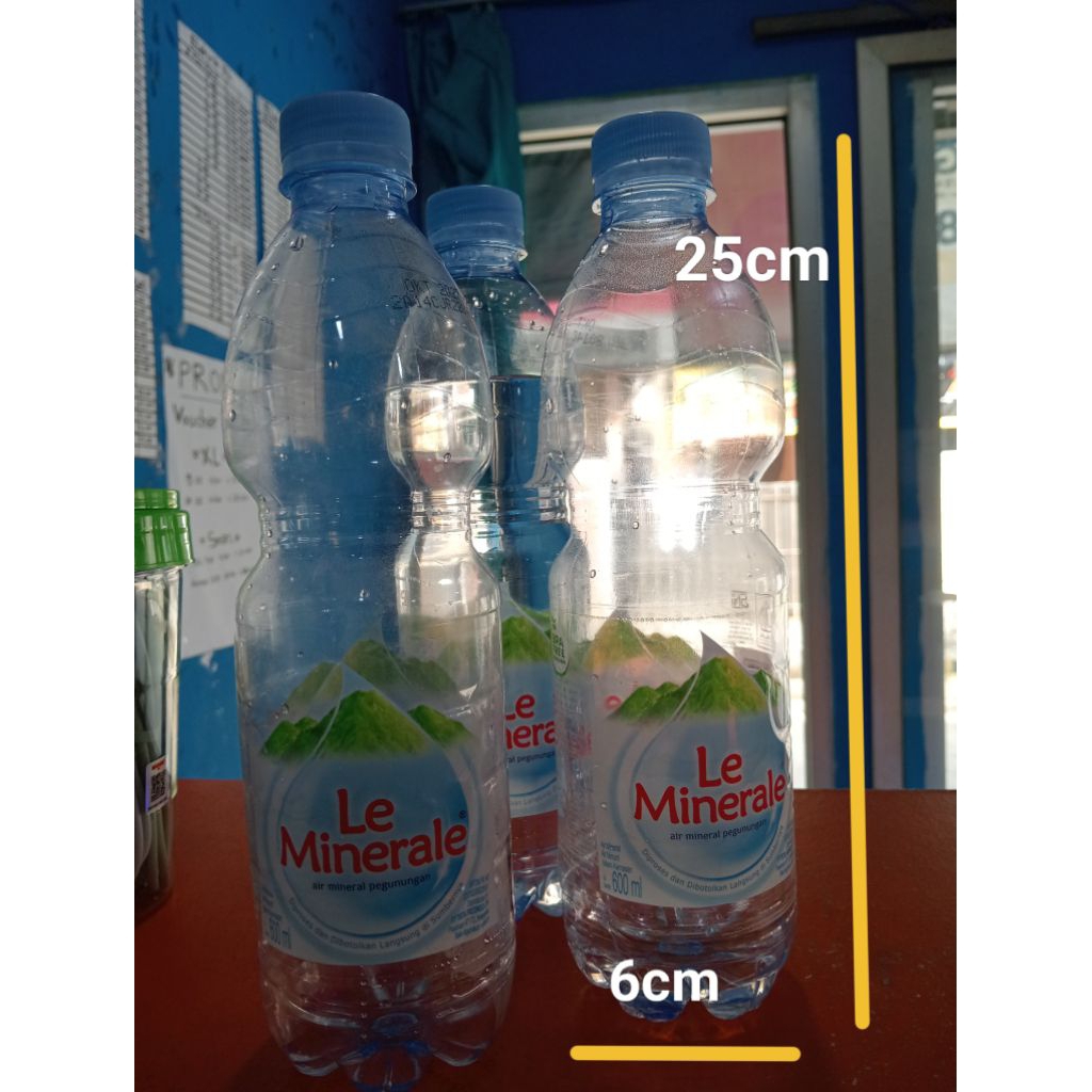 Botol Bekas Lemineral 600ml