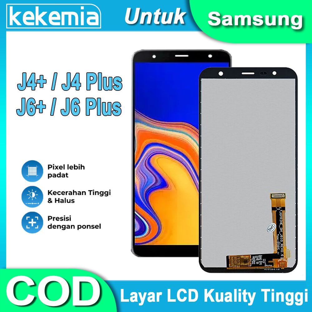 LCD Untuk Samsung Galaxy J4+ J4 Plus Galaxy J6+ J6 Plus LCD TouchScreen Penggantian Layar Sentuh LCD