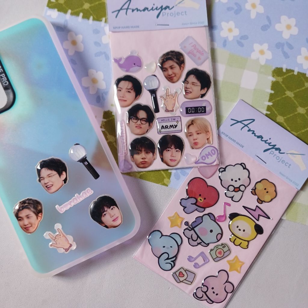 Resin Stickers BT'21 | Stiker timbul BT°21 by
Amaiya.project