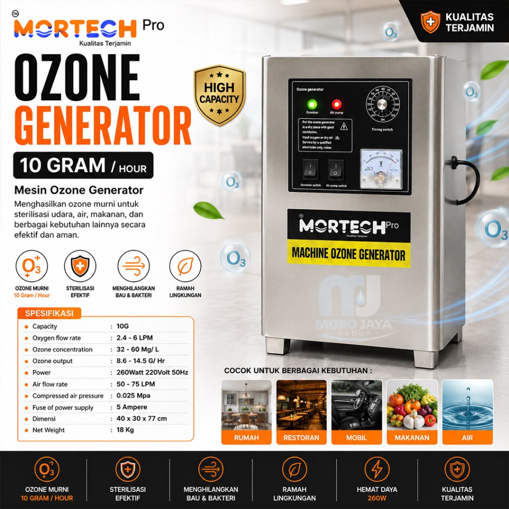 Ozone Generator 10Gram Mesin Ozone Generator Sterilizer o3 High Quality