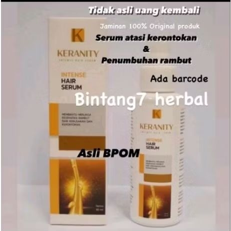 keranity serum penumbuh rambut & atasi kerontokan rambut..dijamin asli