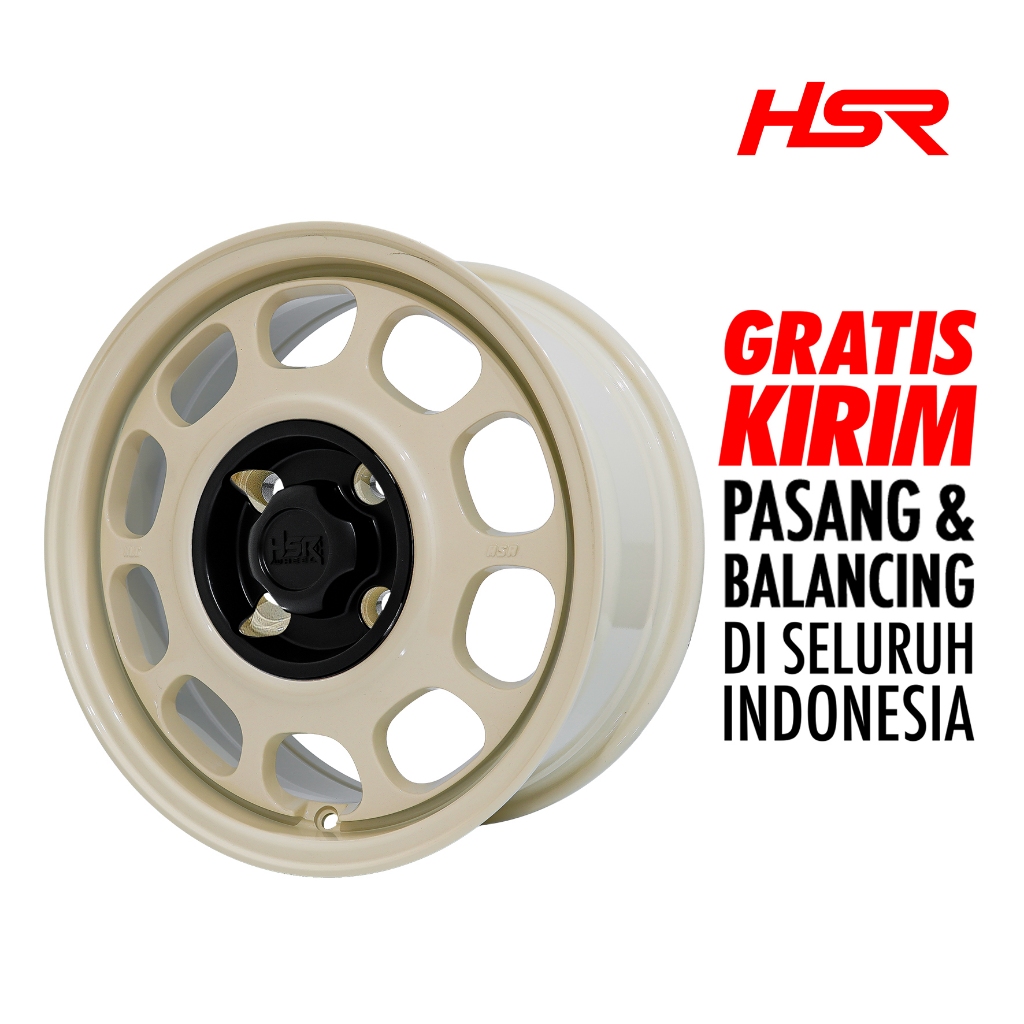 Hsr Wheel - Velg Klg 1390 Ring 15 Lubang 4 Offset 42 Vanilla Ice