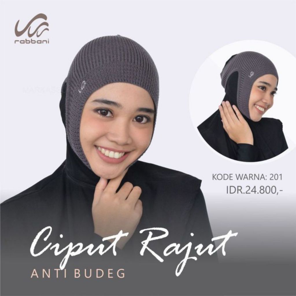 CIPUT RAJUT ANTI BUDEG RABBANI ORI (STOK CUCI GUDANG) CIPUT HIJAB. CIPUT RABBANI