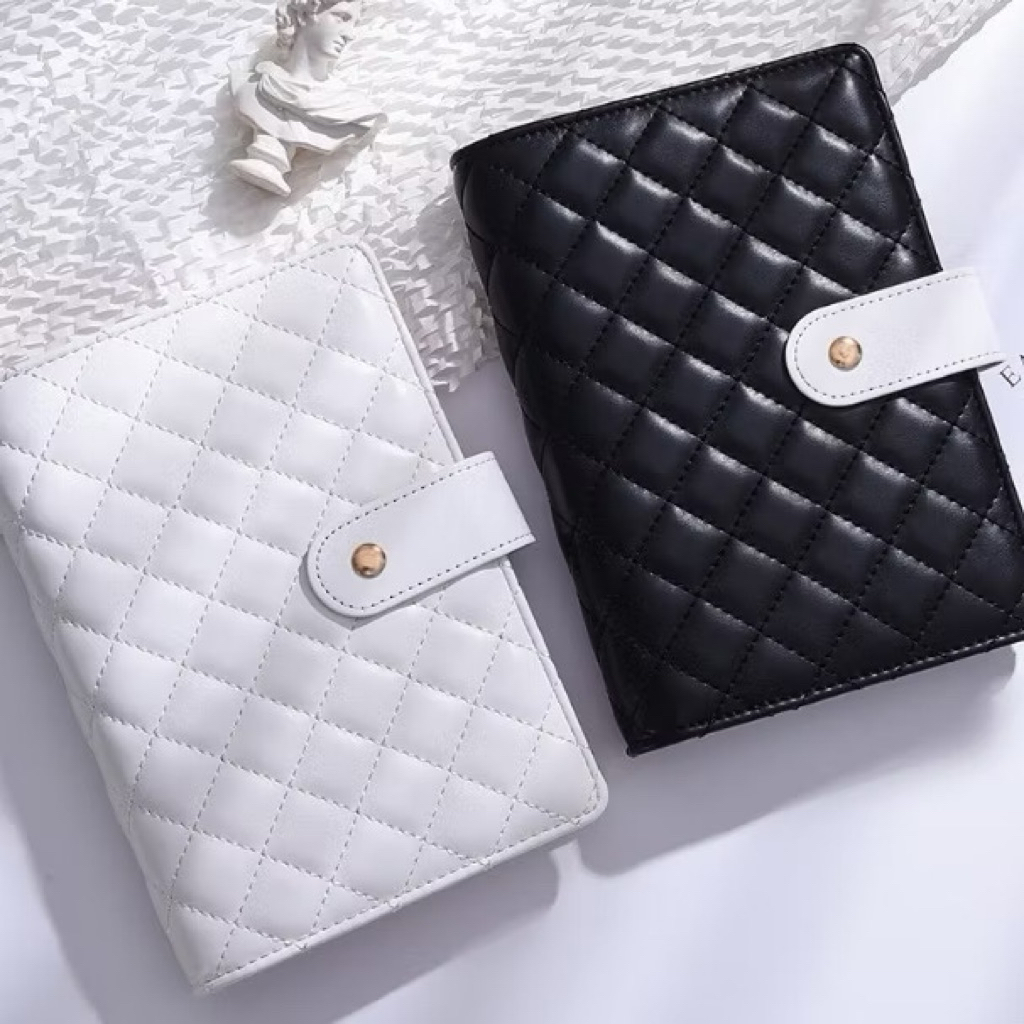 Binder Diamond Puff A6 Aesthetic Binder Keuangan Binder Menabung