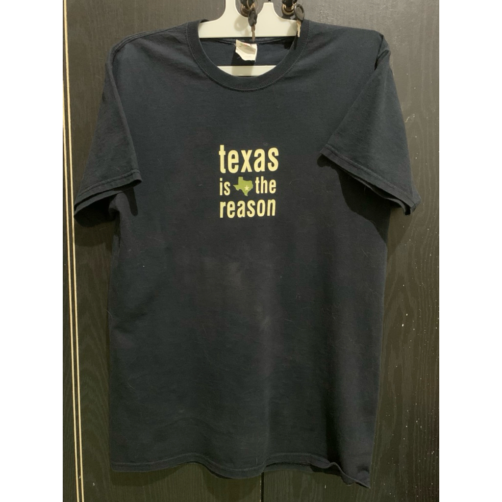 Kaos band TEXAS IS THE REASON hitam on tag size M
