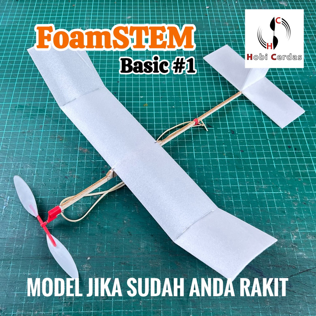 Kit Pesawat Tenaga Karet Foamstem