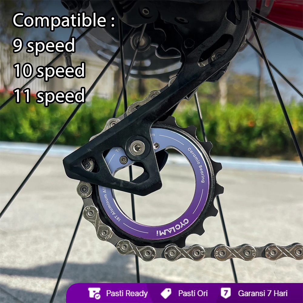 Ceramic Bearing RD Pulley 18T Universal Rear Derailleur CeramicSpeed Pulley Oversize System Coated B