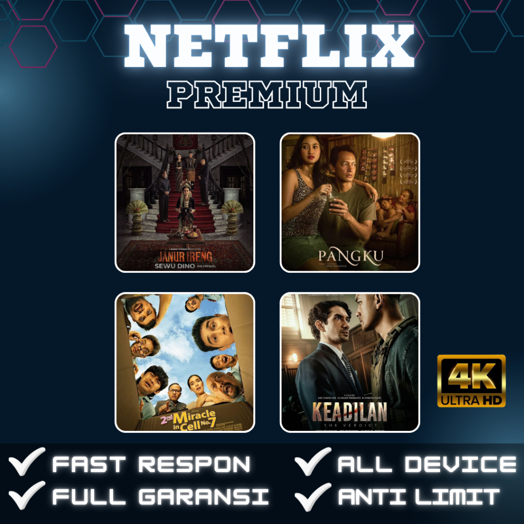 Akun Netflix Premium 4K Ultra HD Tanpa Batas