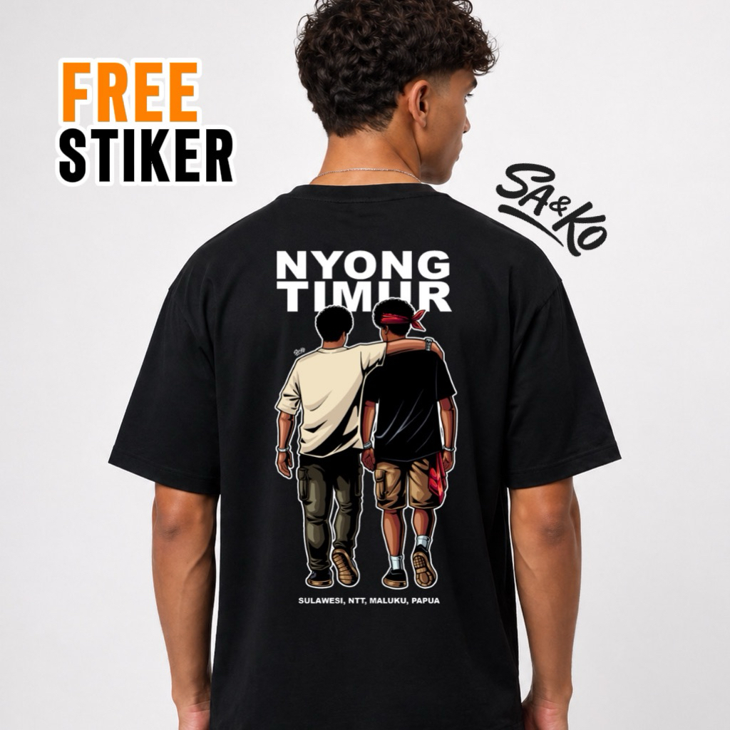 Kaos Nyong Timur, Kaosnya Anak Timur | Timur Pride | Maluku, Sulawesi, Papua, NTT