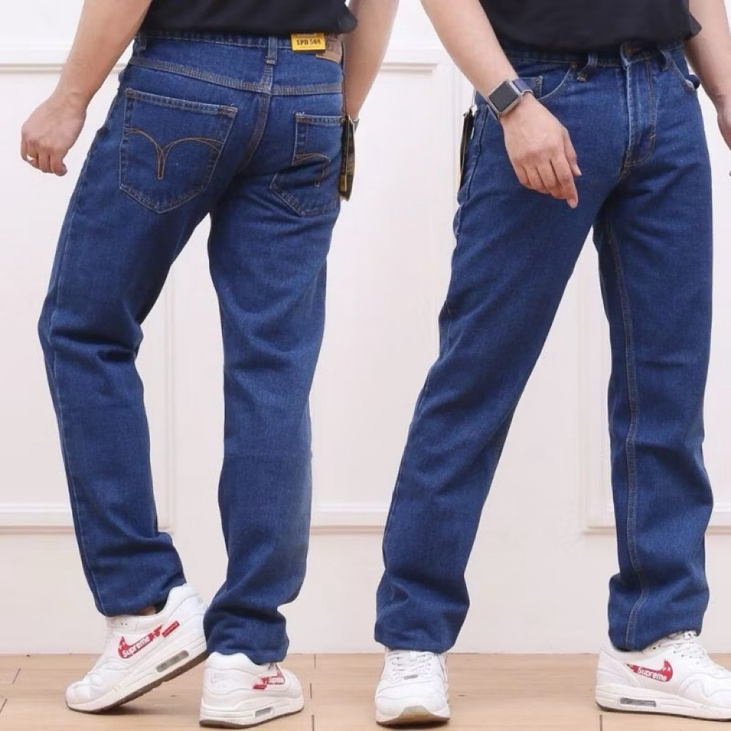 CELANA PANJANG JEANS PRIA CELANA JEANS STANDAR BASIC REGULER PREMIUM MEREK XPD 508