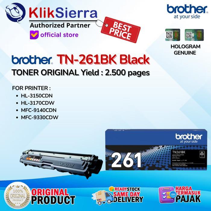 BROTHER Toner TN-261BK | TN261BK | TN261 BK Original Black