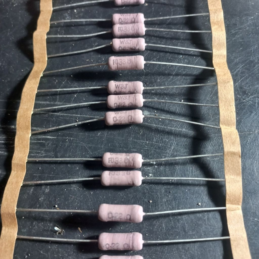 resistor 0.22R 3w original japan 0.22ohm 3 watt w 3watt 3wat Fajar hijau Fajar elektro 2