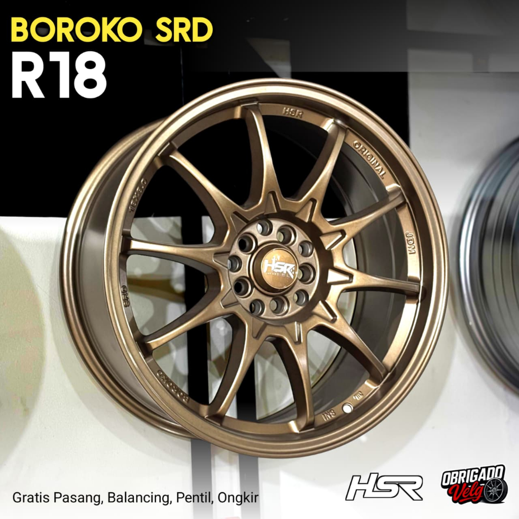 Velg CE28 R18 Innova HRV Xpander Rush Juke Serena Camry Accord - pelek ring 18 HSR Boroko SRD