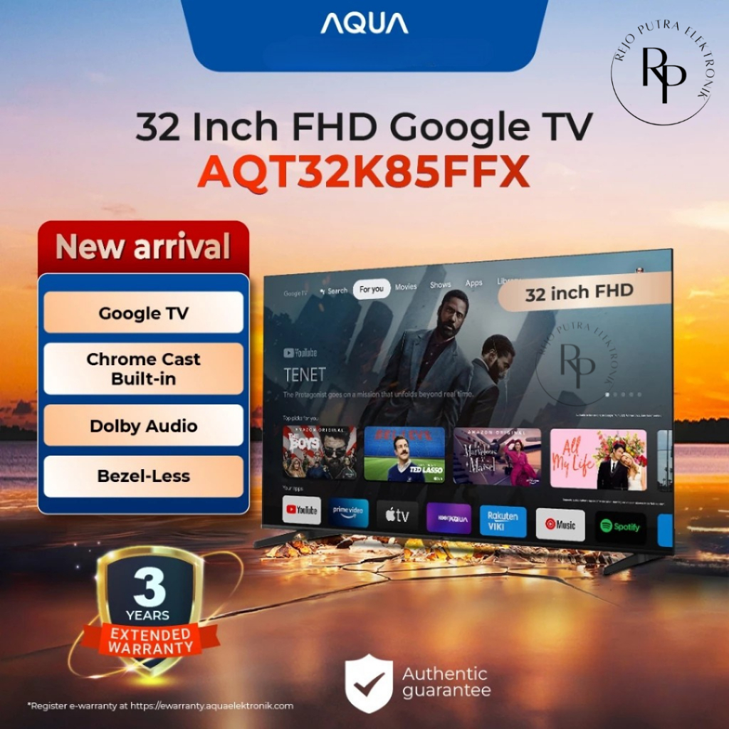 AQUA JAPAN AQT32K85FFX TV LED GOOGLE TV 32 INCH