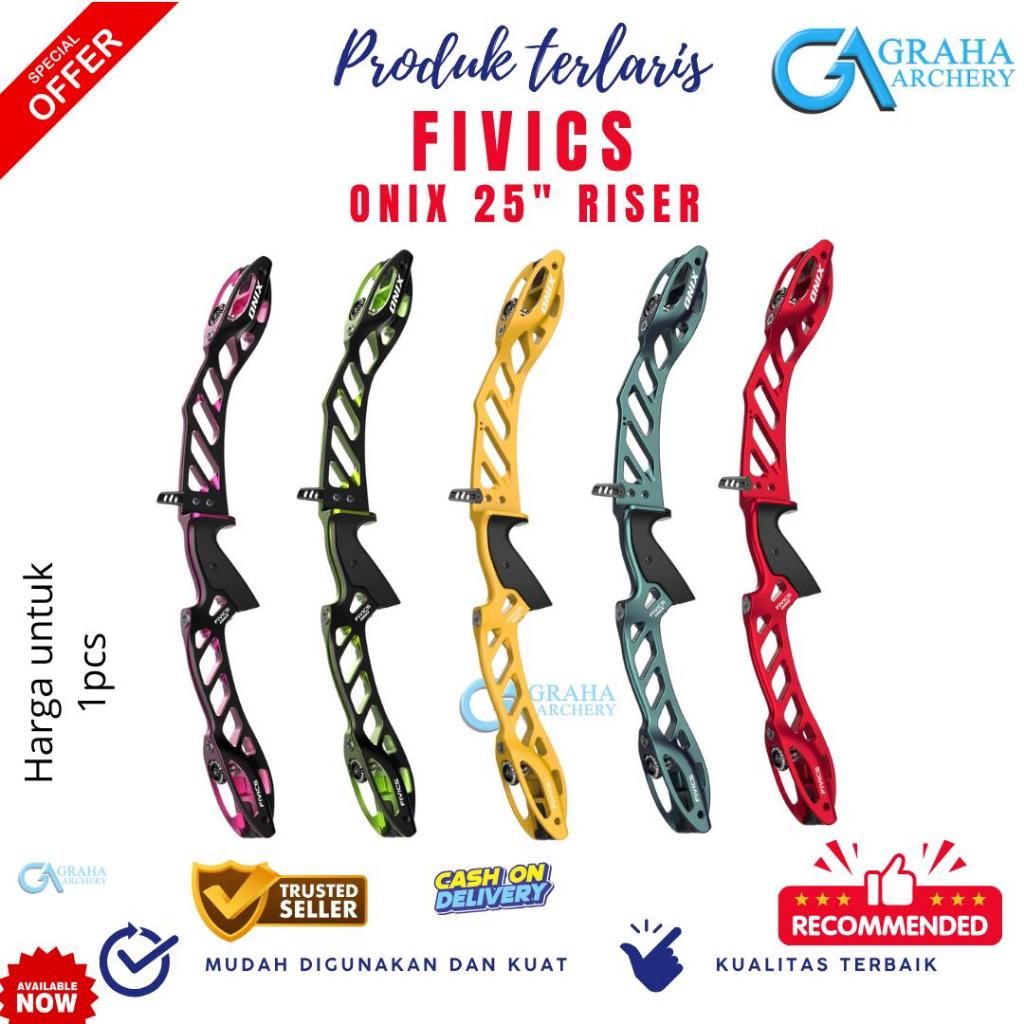 RISER FIVICS ONIX / RISER RECURVE / RISER BAREBOW / BUSUR PANAH ALAT PANAHAN BUSUR PANAH PROFESIONAL