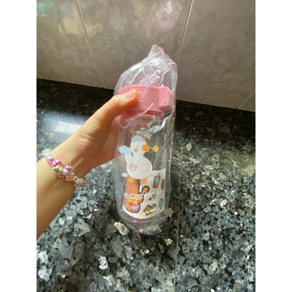 botol minum plastik anak perempuan ecentio