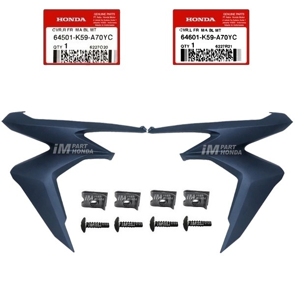 [KARGO HEMAT] 64501-K59-A70YC 64601-K59-A70YC Cover Sayap Kanan Kiri Vario 125 150 LED 2018 - 2021 B
