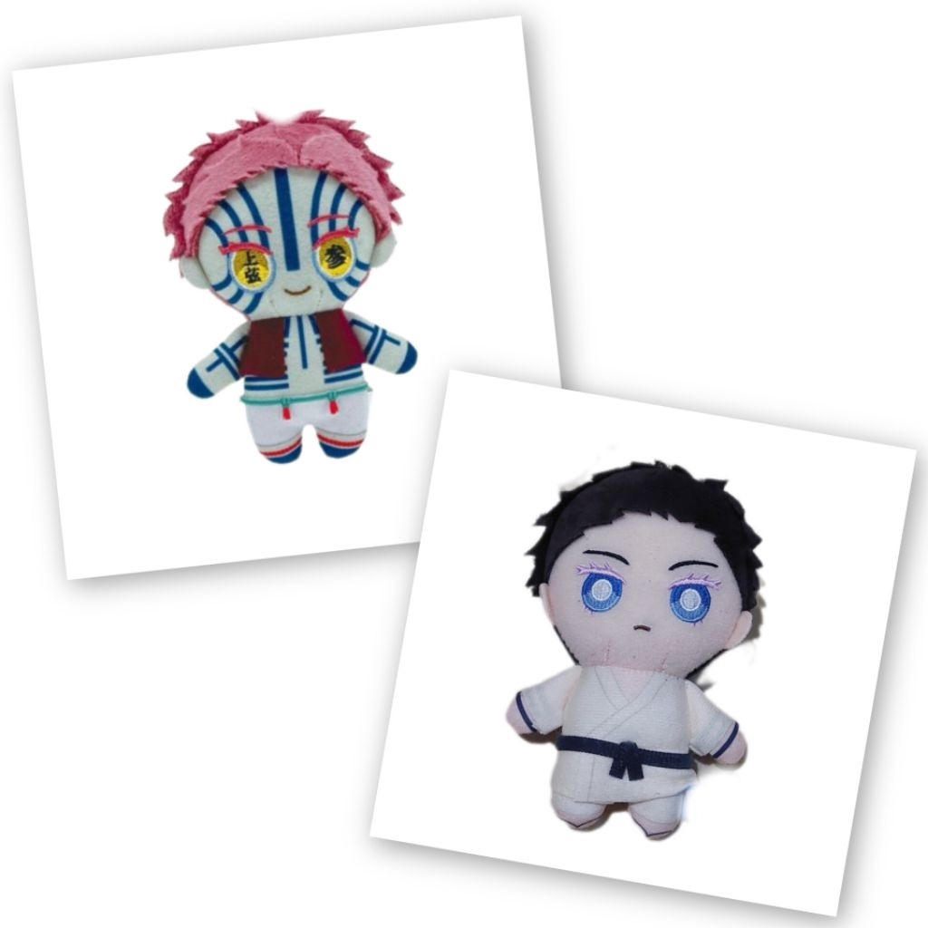 Boneka Hakuji Akaza from Demon Slayer Plush Mascot Keychain