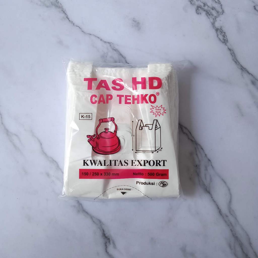 1 BAL - KANTONGAN TAS PLASTIK ASOY HD CAP TEHKO PUTIH  KERESEK K15 K19 K24 K28 K35 K45 K55