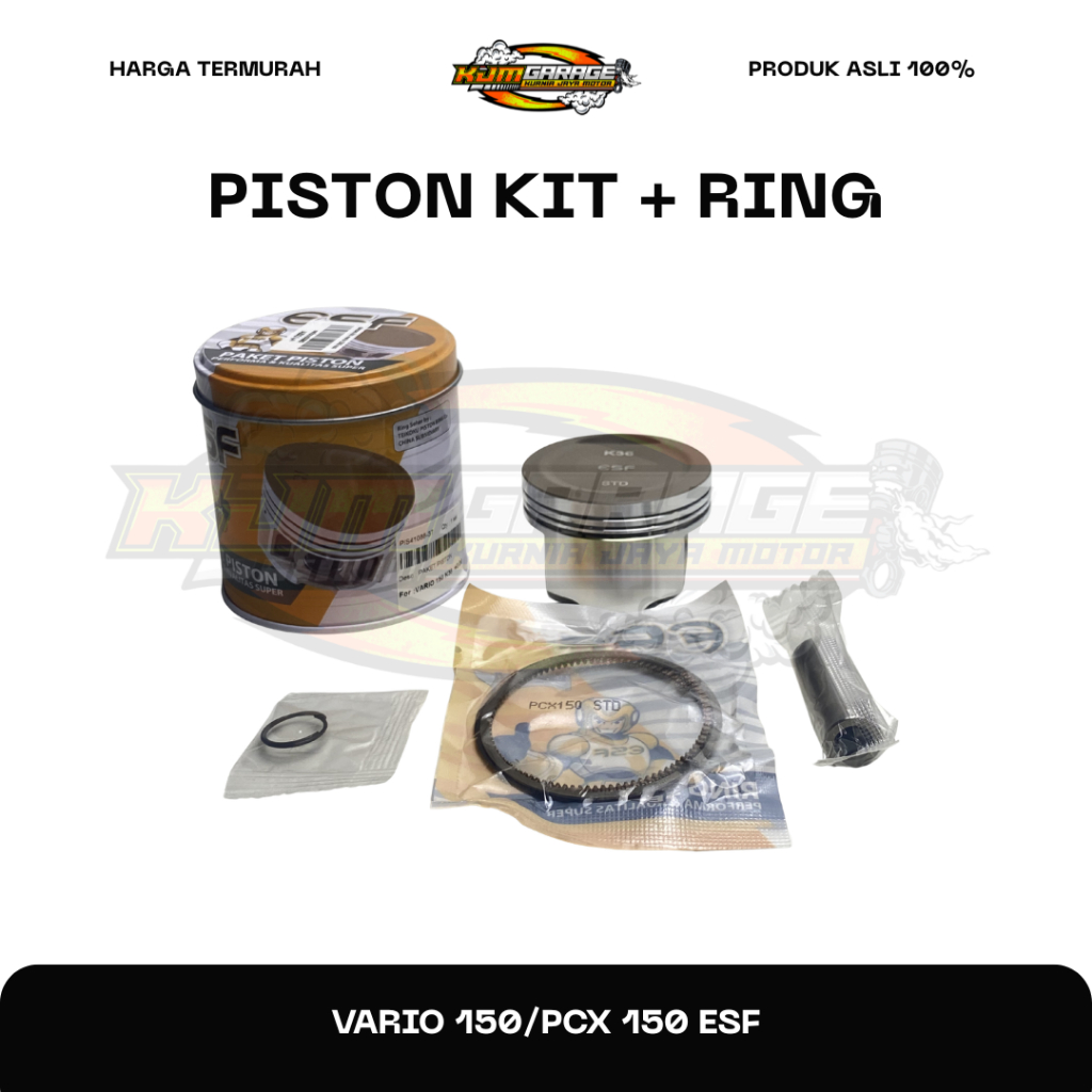 Piston Kit + Ring Vario 150/Pcx 150 ESF