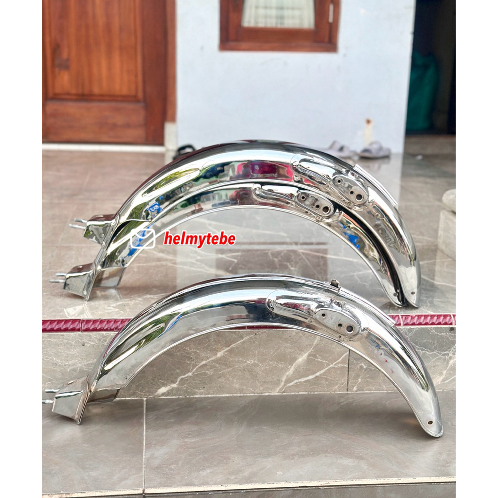 Spakbor slebor cb125 prees pres nganjuk crome / slebor pres cb125 nganjuk crom