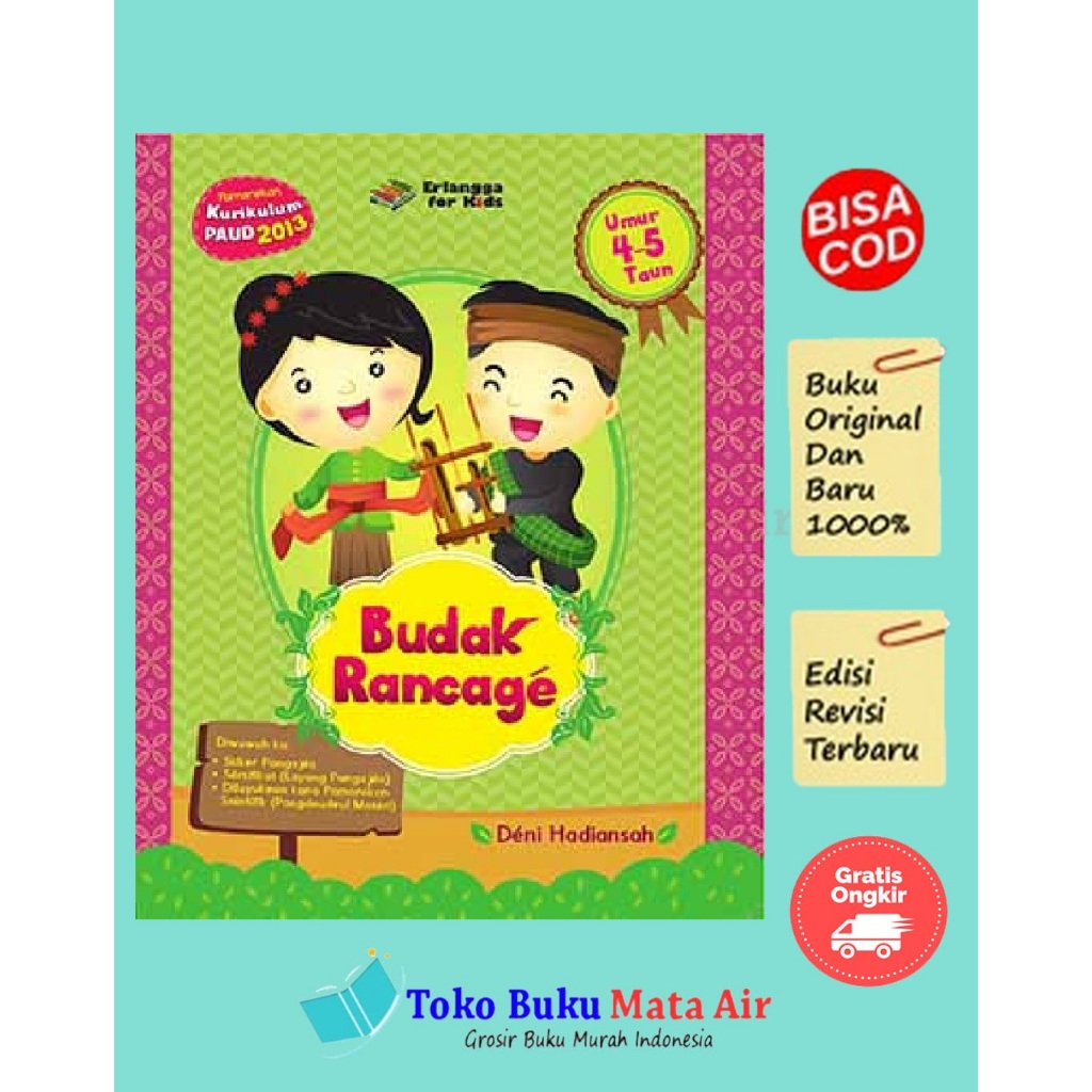 BUDAK RANCAGE USIA 4-5TH/TK - ERLANGGA FOR KIDS