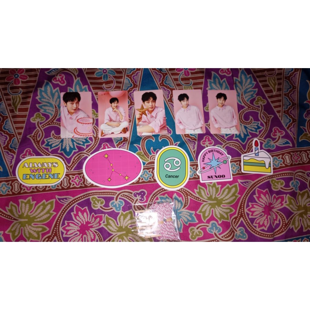 DIY garland birthday sunoo