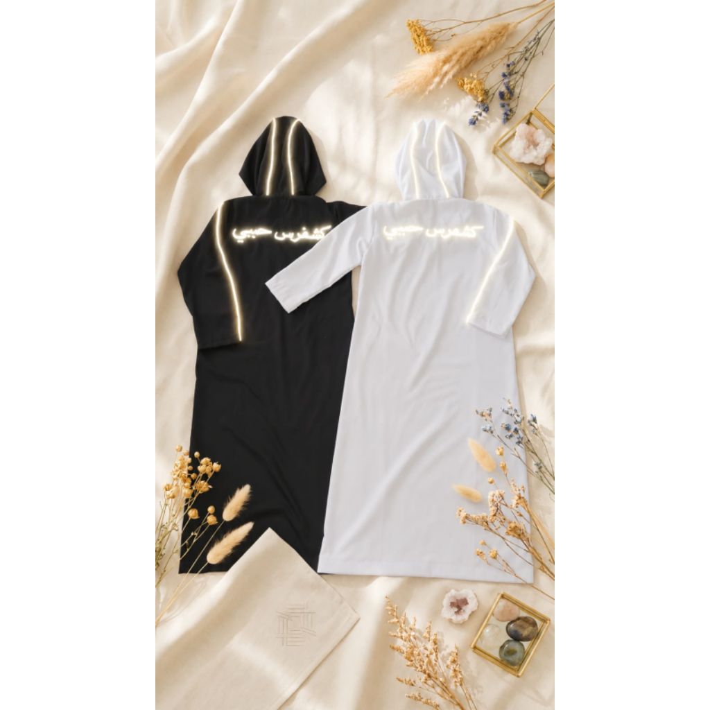 Jubah Hoodie Anak | Jubah Anak Menyala | Jubah Reflektif | Jubah Anak