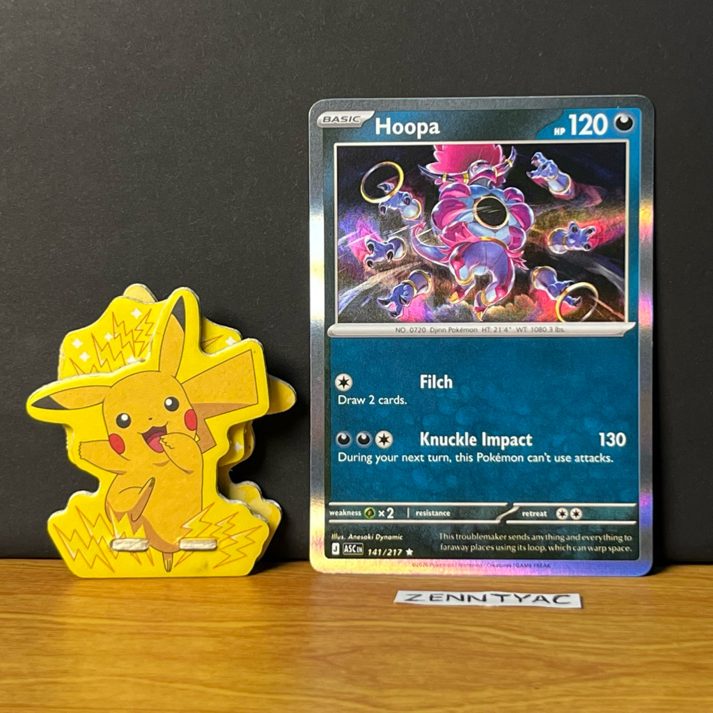 Hoopa ASCen 141/217 Holo, Kartu Pokemon TCG English