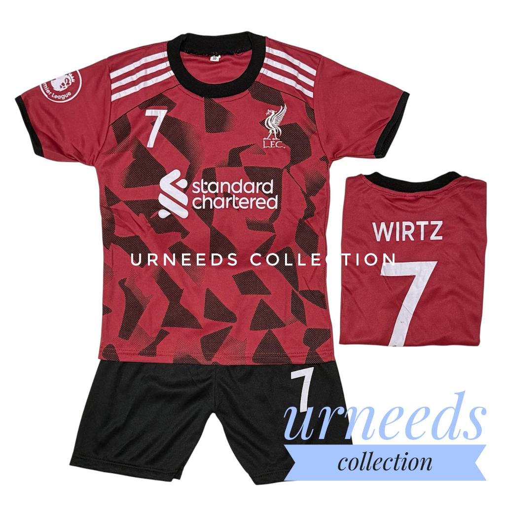 COD / SETELAN BAJU BOLA ANAK LVVPLLL MAROON TERBARU / JERSEY FUTSAL / SET  BOLA LAKI LAKI TERMURAH