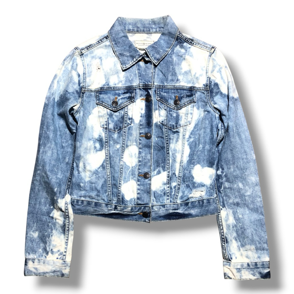 Denim & Supply Ralph Lauren Women Acid Wash Denim Jacket