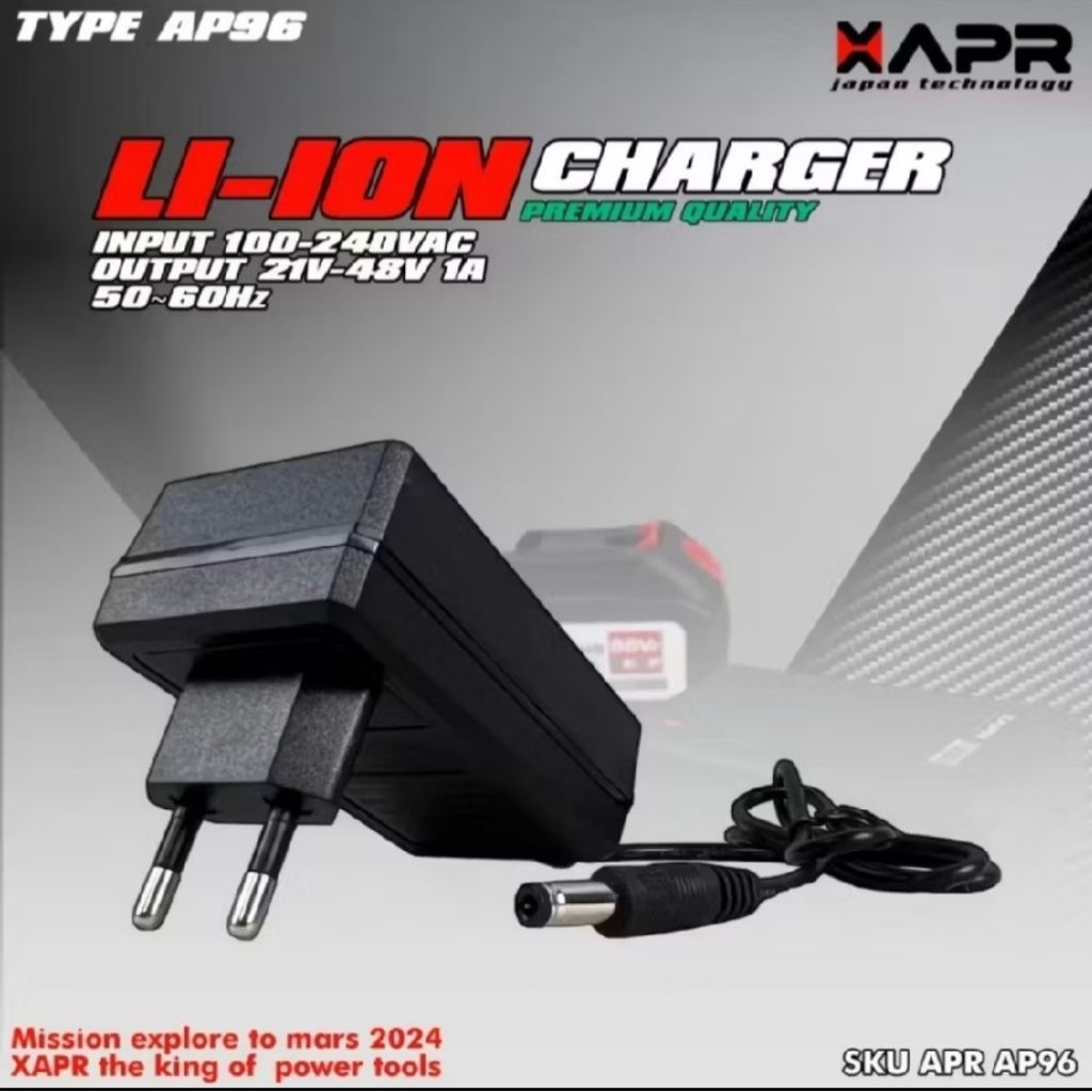 Charger bor impact wrench APR 48V 88V 99V 128V casan bor gerinda baterai APR