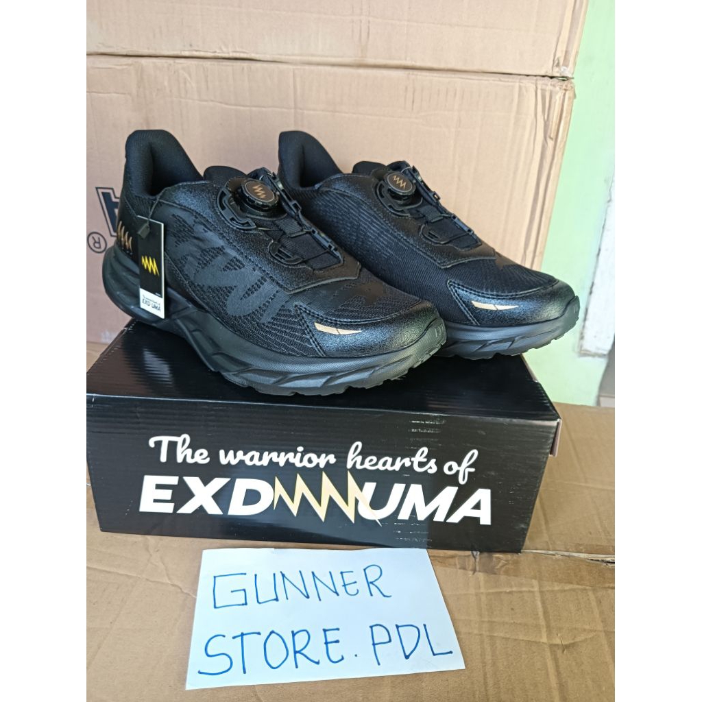 Sepatu Exduma Tali putar potenzio black exduma racing exduma running exduma TNI POLRI