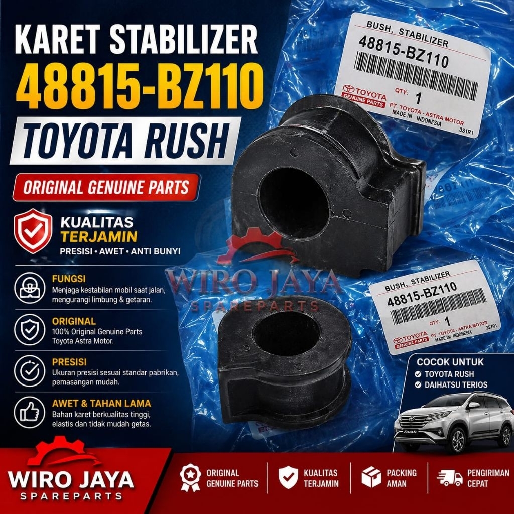 Bushing Karet Stabilizer depan/Karet roti(48815-BZ110)