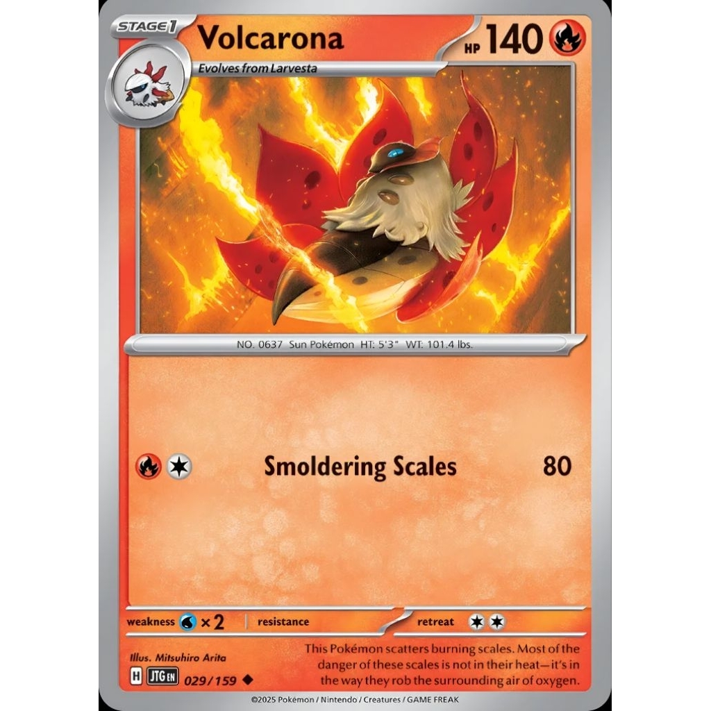 Tcg Pokemon Volcarona JTG Eng