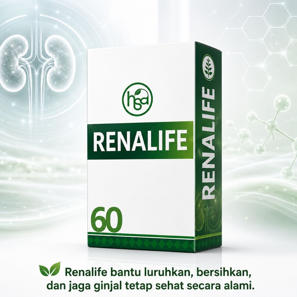 Obat herbal RENALIFE spesialis ginjal sehat cegah cuci darah, gagal ginjal, ginjal lemah