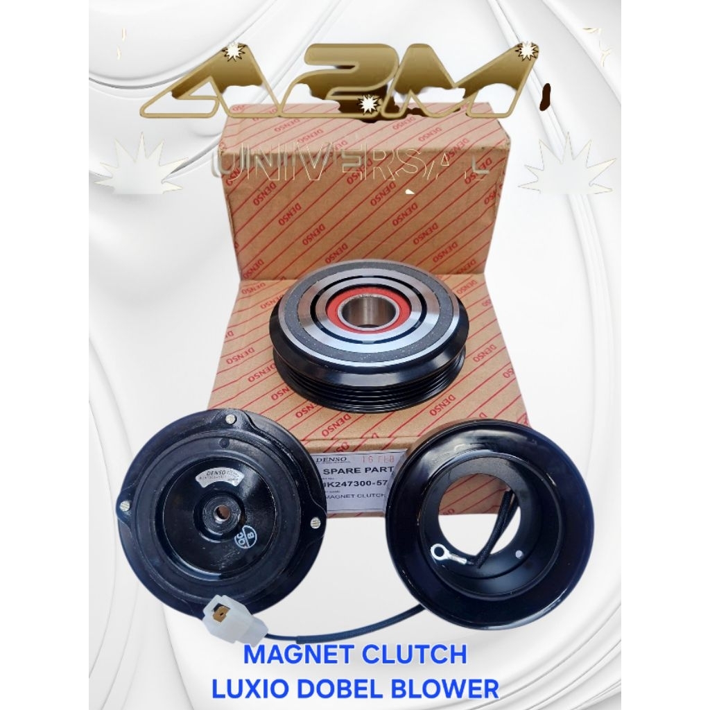 MAGNET CLUTCH PULLY PULI PULLEY KOMPRESOR AC MOBIL LUXIO DOBEL BLOWER