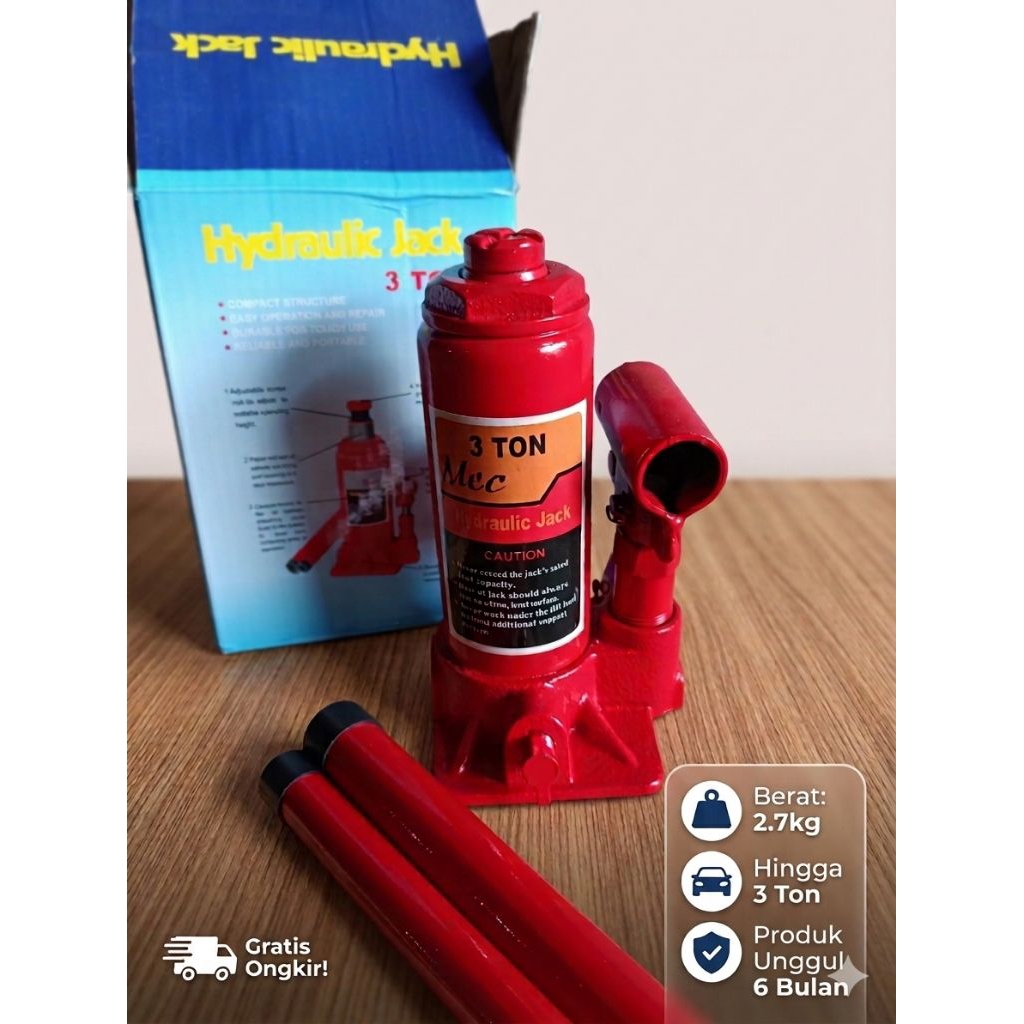 DONGKRAK 3 TON / DONGKRAK BOTOL 3 TON MEC