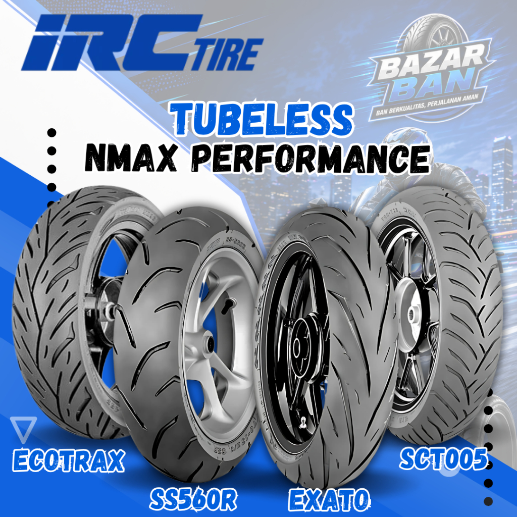 (PRODUKSI TERBARU) BAN IRC RING 13 TUBELESS / (110/70 - 120/70 - 130/70 - 140-70 - 150/70 ) RING 13 