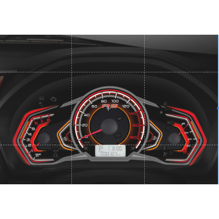 Custom Speedometer Brio/Mobilio Racing Red