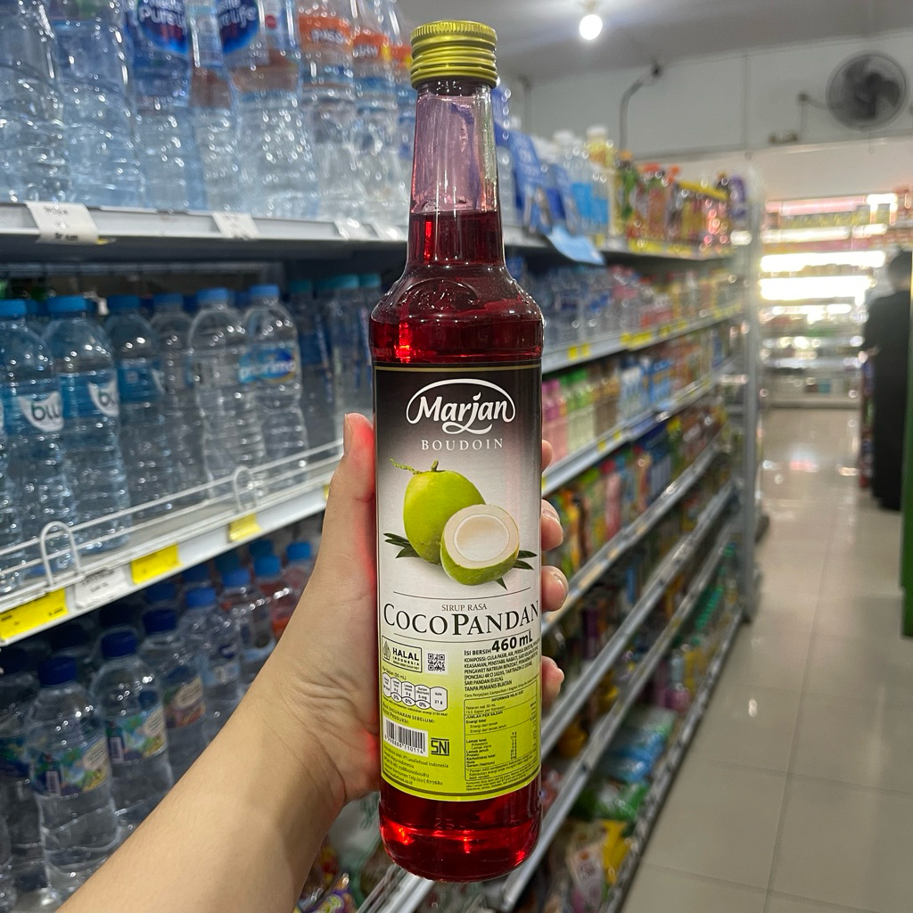 SIRUP MARJAN 460ml / syrup boudin / cocopandan coco pandan / melon / leci jeruk florida / squash del