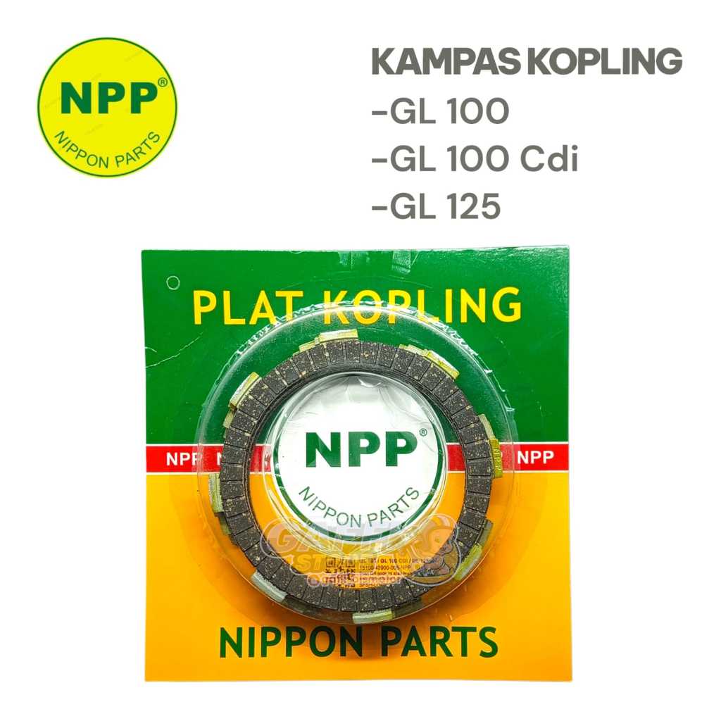 NPP KAMPAS KOPLING PLAT KAIN KOPLING GL 100 GL 100 CDI GL 125
