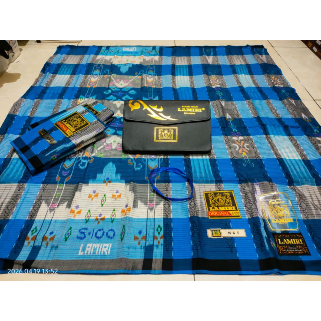 SARUNG LAMIRI TIPE MGT KOTAK BAHAN FULL SUTRA