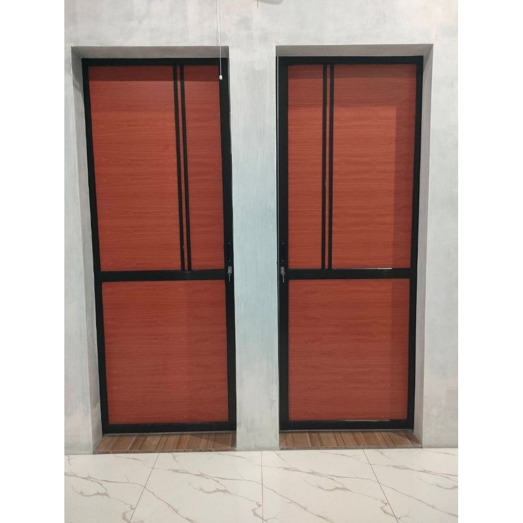 PINTU-SERAT-KAYU-ACP-ALUMINIUM DENGAN-MOTIF-ORNAMENT