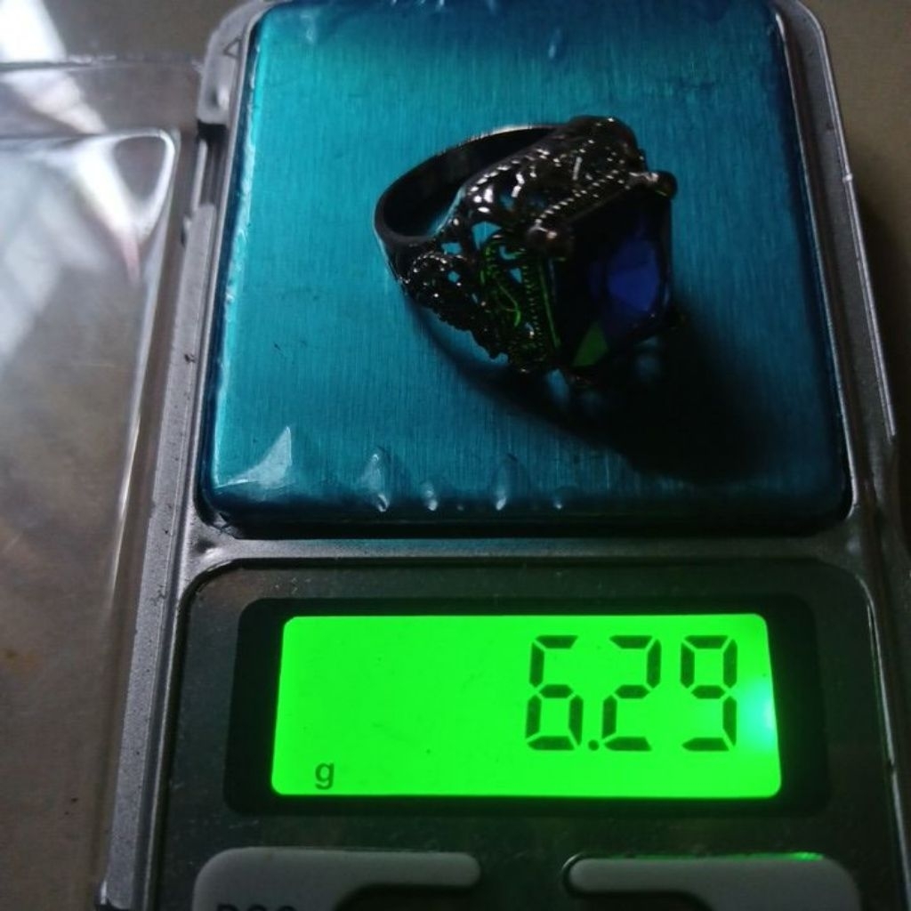 Perak 925 natural king safir