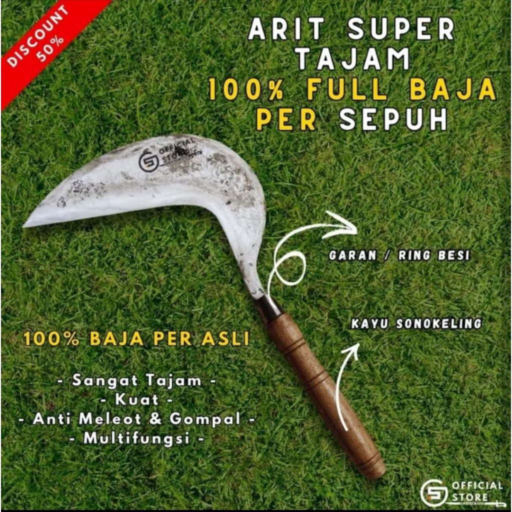 Sabit Arit Tajam Full Baja Per Model Cikajang Asli Garut siap tebas