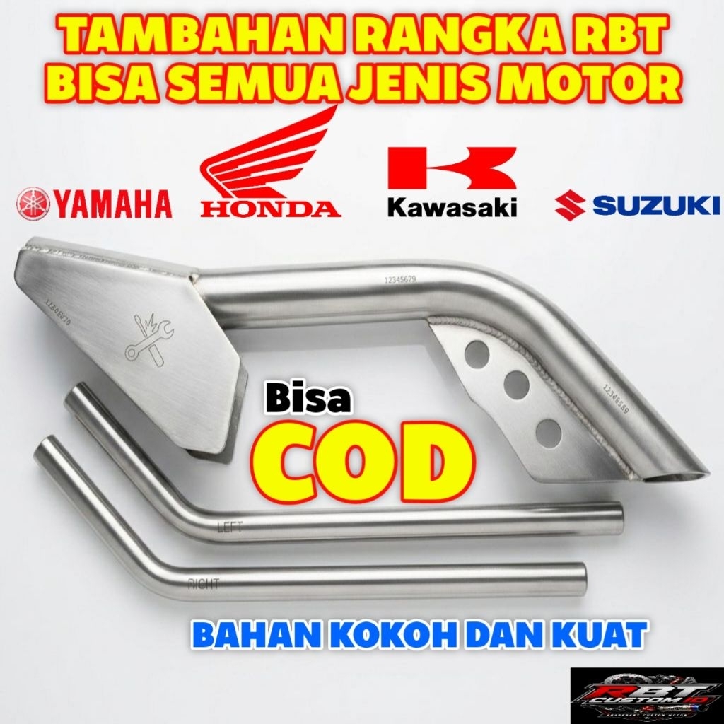 pemanis rangka rbt penambah rangka rbt sasis motor/penguat rangka rbt