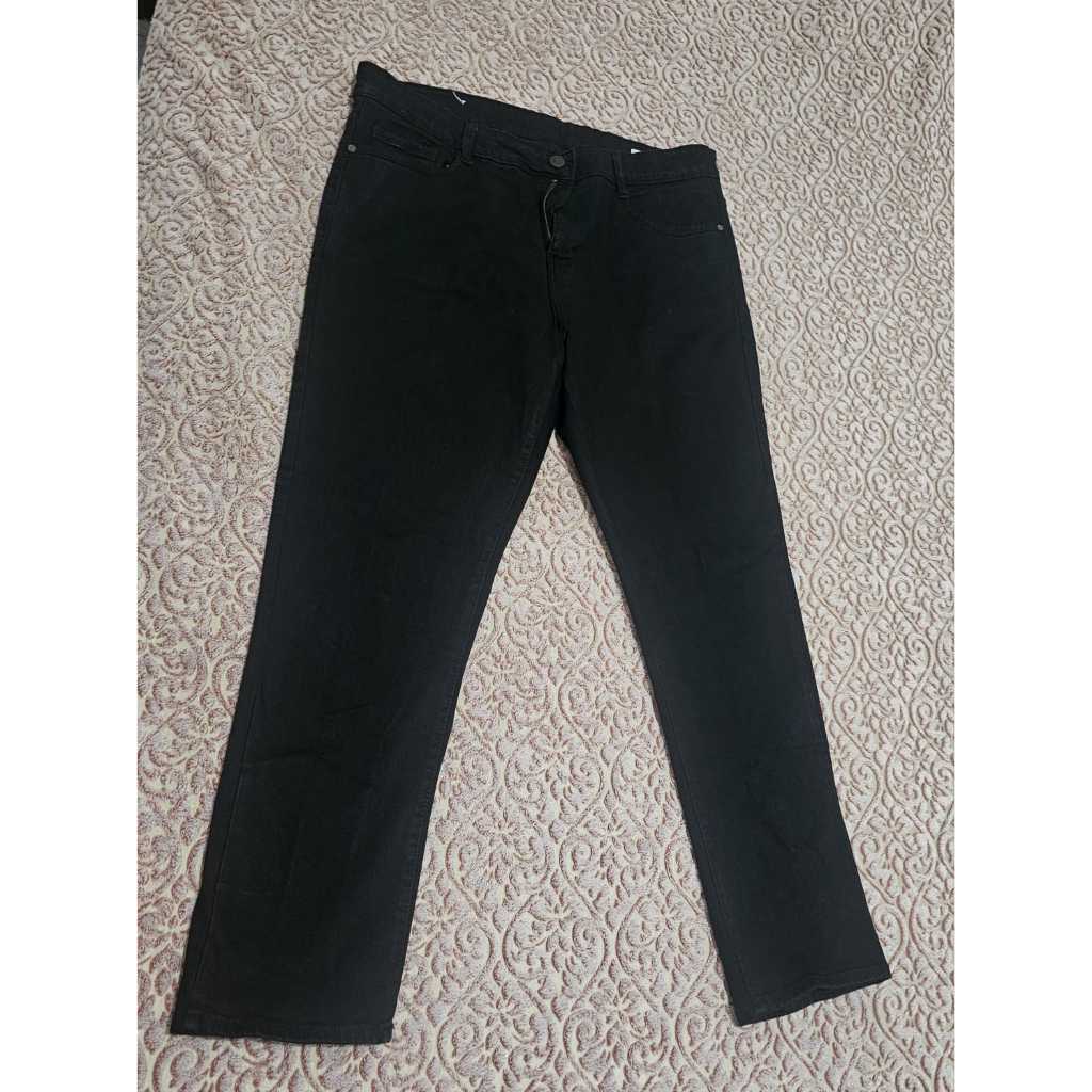 GET IT Celana Jeans Hitam Wanita semi cutbray uk 38 Jumbo