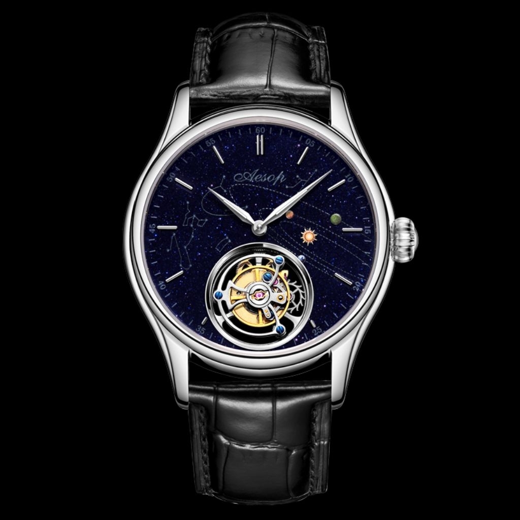 Aesop 7205 Sandstone Galaxy Tourbillon Watch